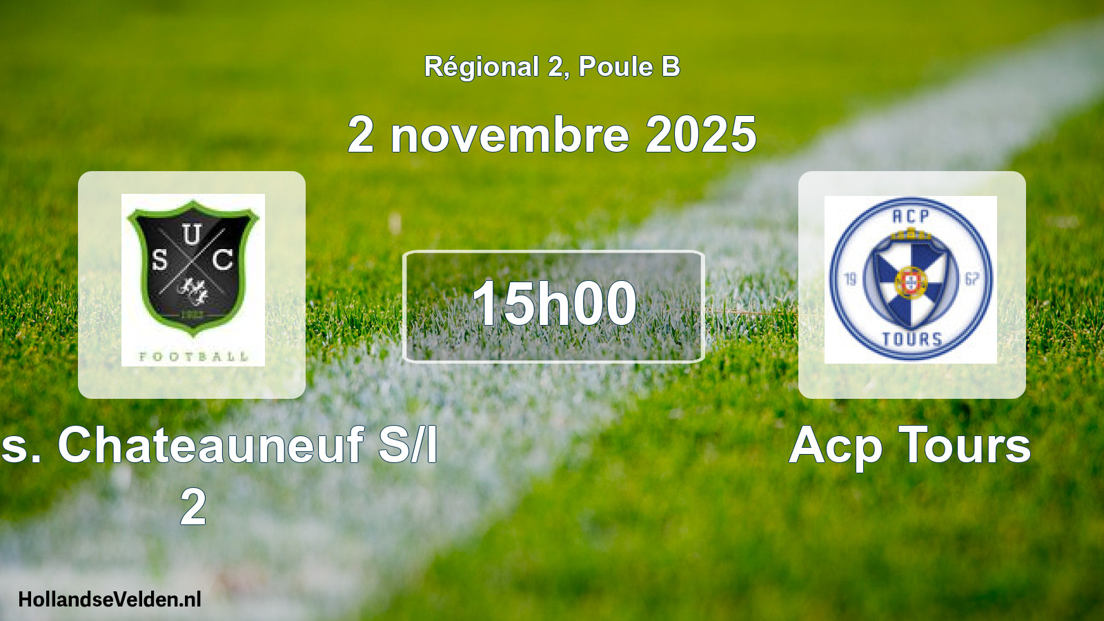 Scheduled Match: U.s. Chateauneuf S/l 2 - Acp Tours (2 November 2025)