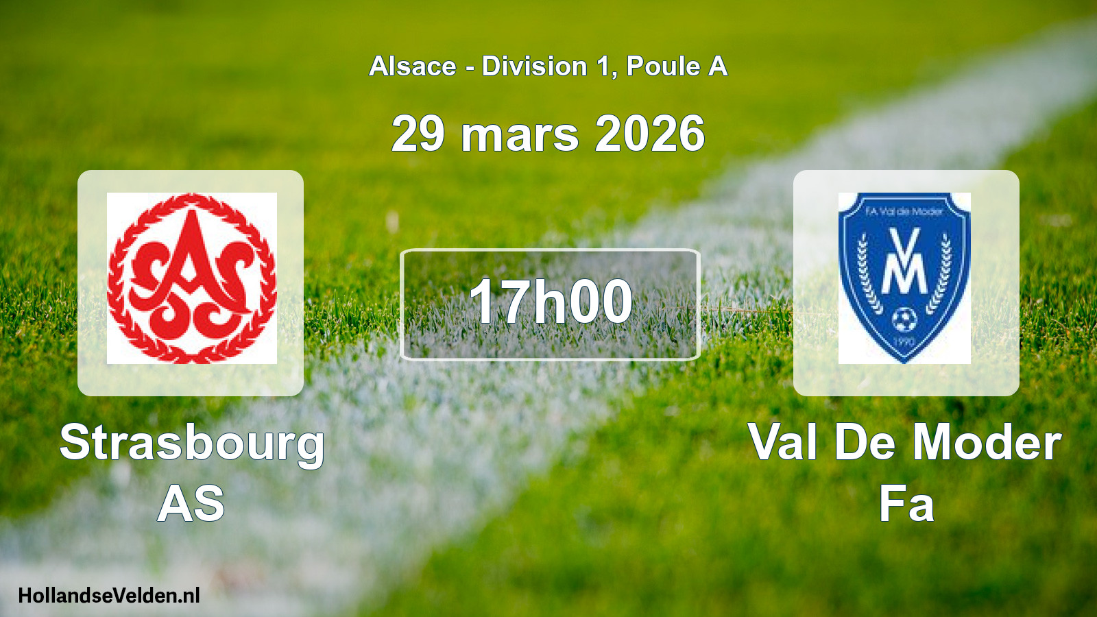 Scheduled Match: Strasbourg AS - Val De Moder Fa (29 March 2026)
