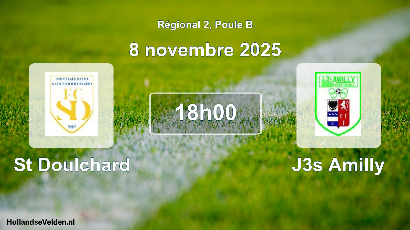 Geplande wedstrijd: St Doulchard - J3s Amilly (8 novembre 2025)