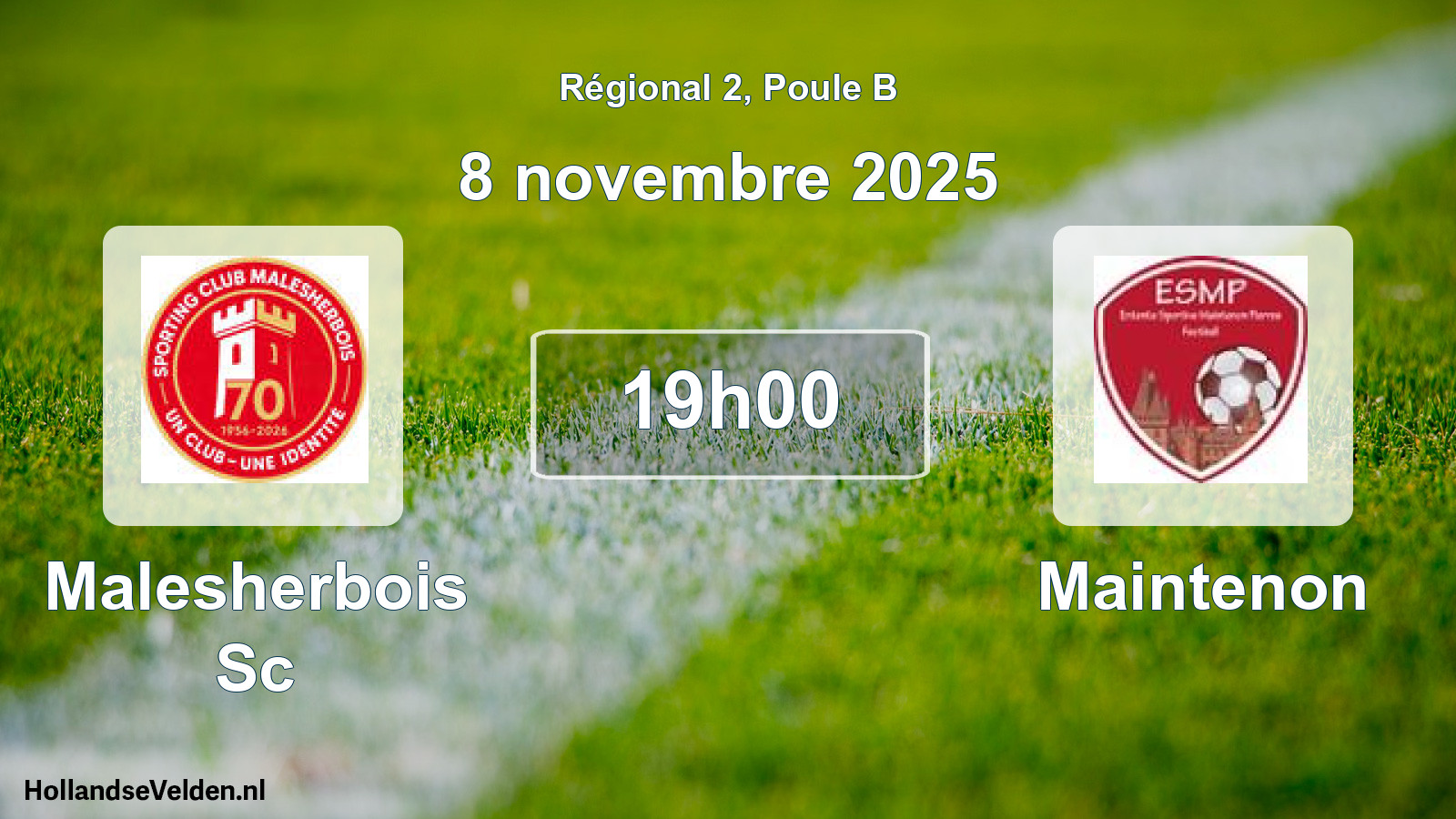 Geplande wedstrijd: Malesherbois Sc - Maintenon (8 novembre 2025)