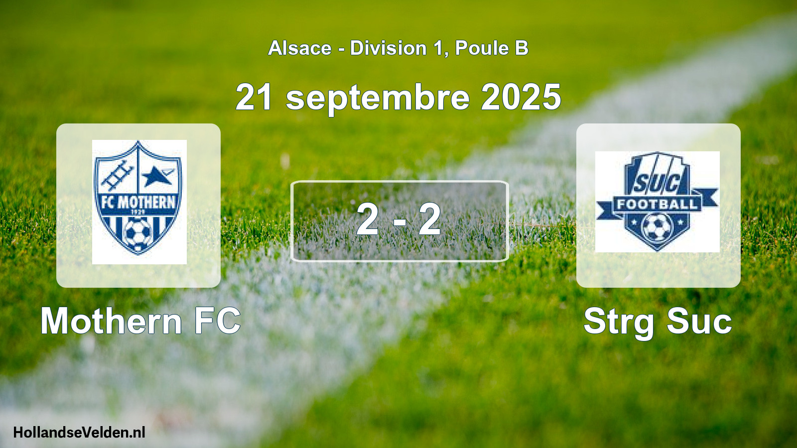 Total number of matches played: Mothern FC - Strg Suc 2 - 2 (21 September 2025)