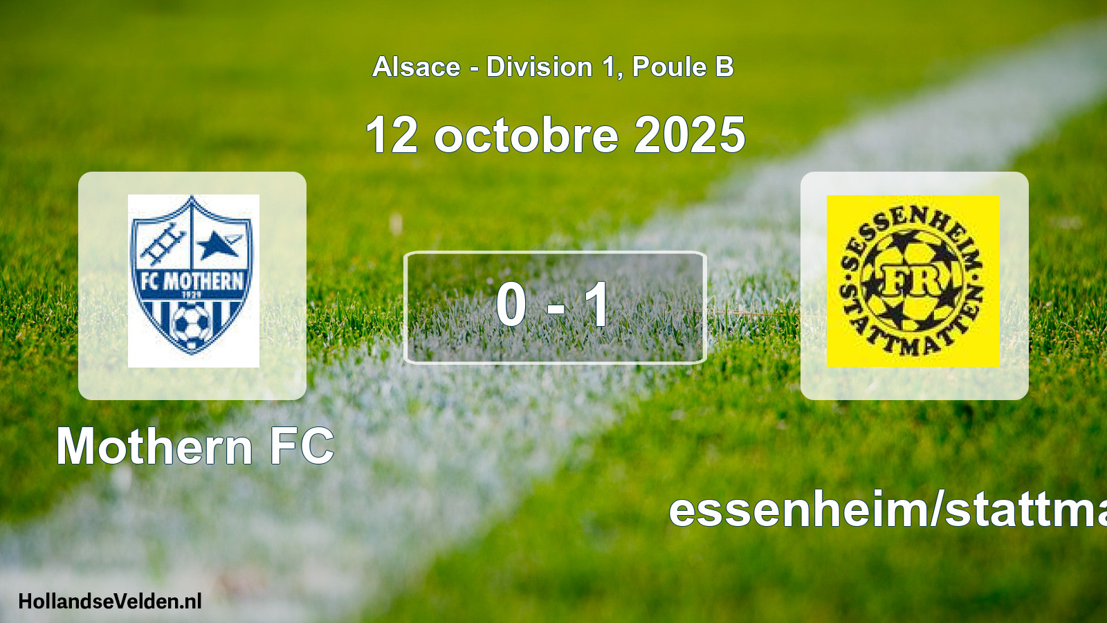 Total number of matches played: Mothern FC - Sessenheim/stattmatt 0 - 1 (12 October 2025)