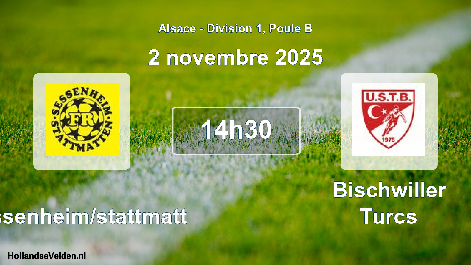 Match programmé: Sessenheim/stattmatt - Bischwiller Turcs (2 novembre 2025)