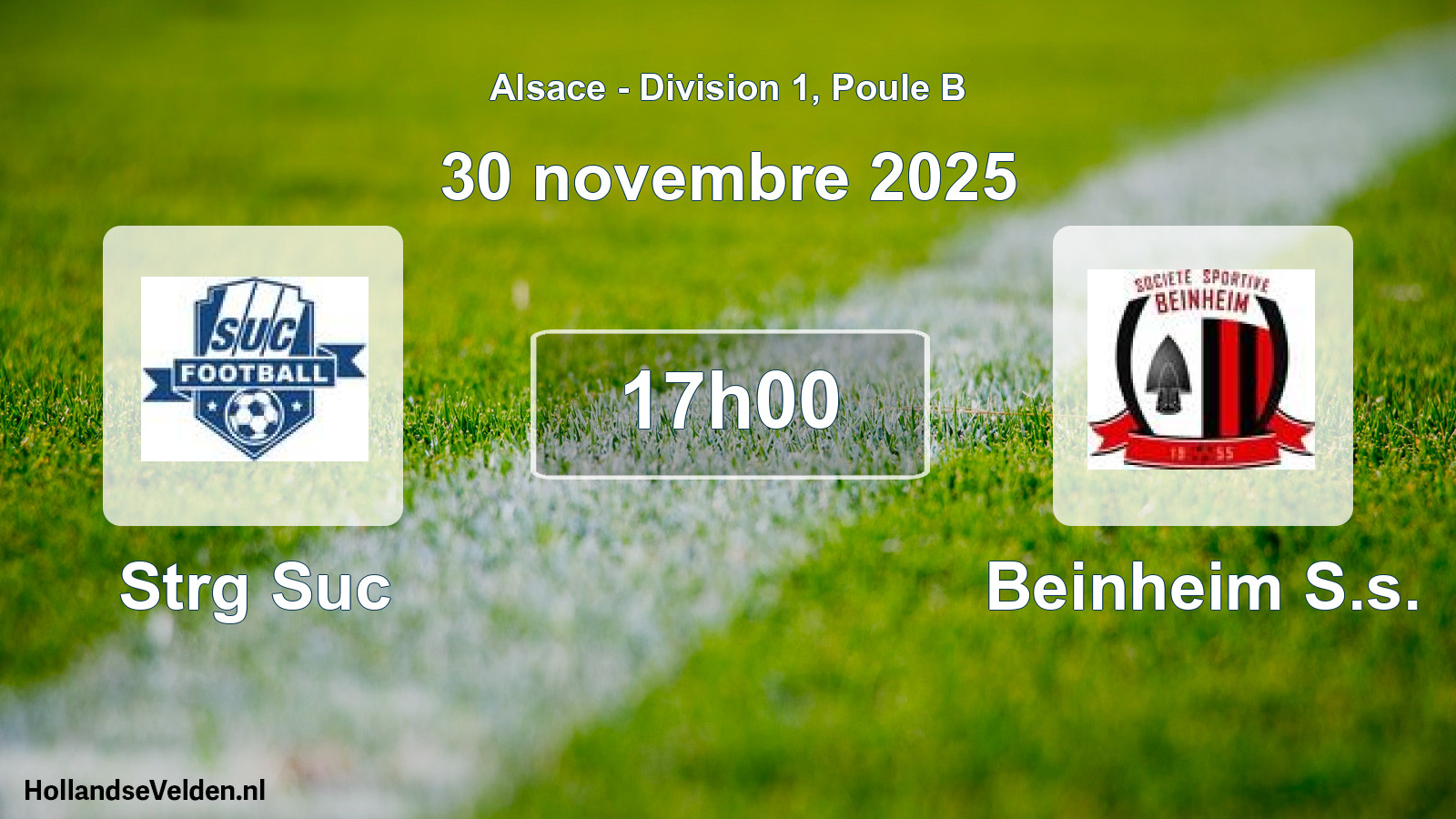 Match programmé: Strg Suc - Beinheim S.s. (30 novembre 2025)