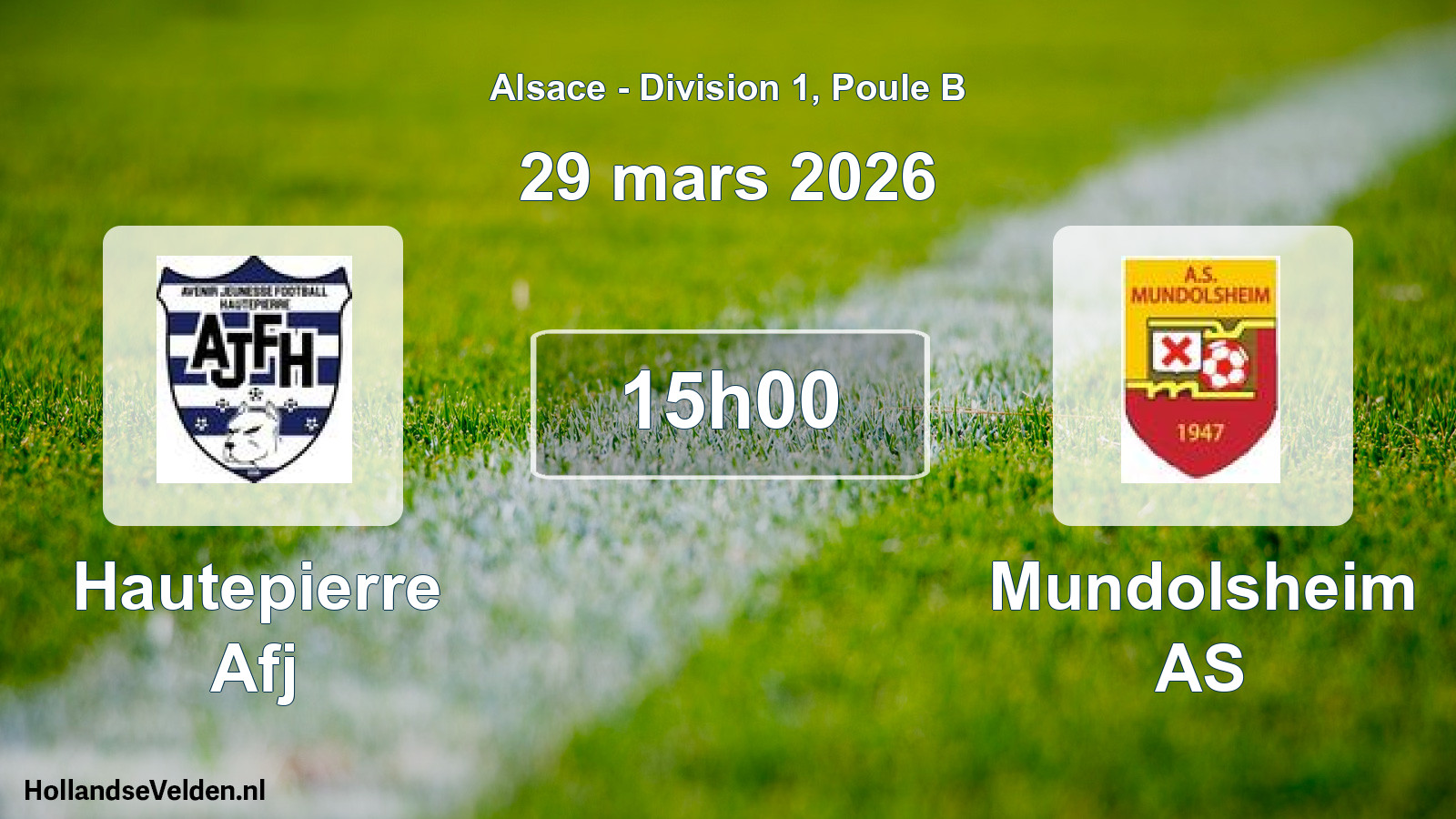 Scheduled Match: Hautepierre Afj - Mundolsheim AS (29 March 2026)