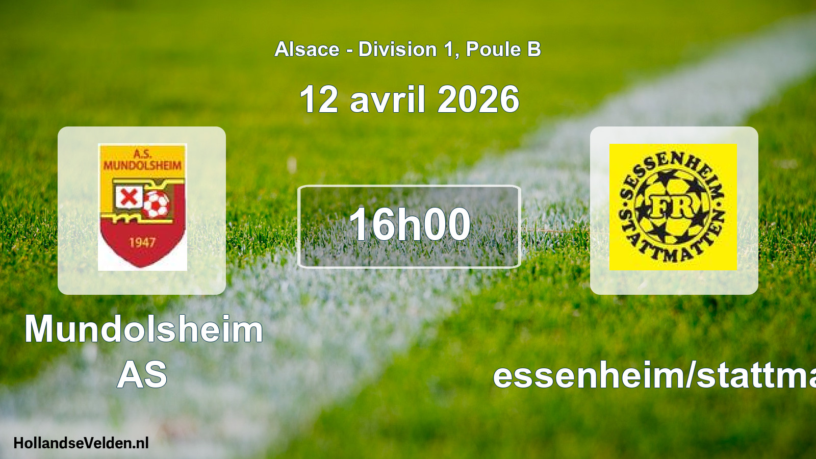 Scheduled Match: Mundolsheim AS - Sessenheim/stattmatt (12 April 2026)