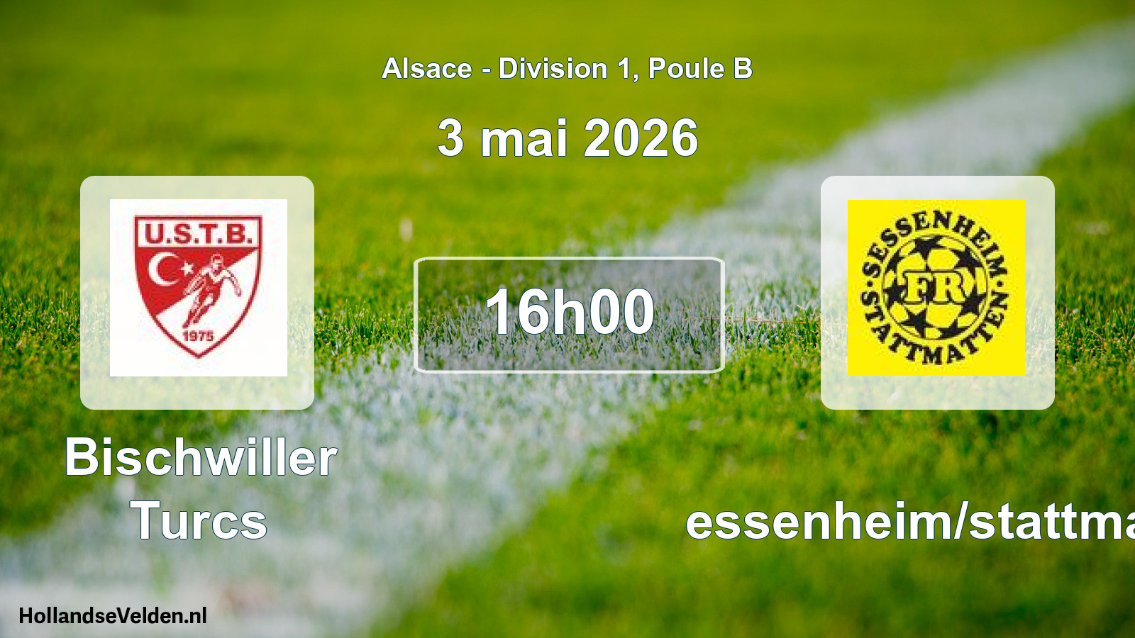 Match programmé: Bischwiller Turcs - Sessenheim/stattmatt (3 mai 2026)