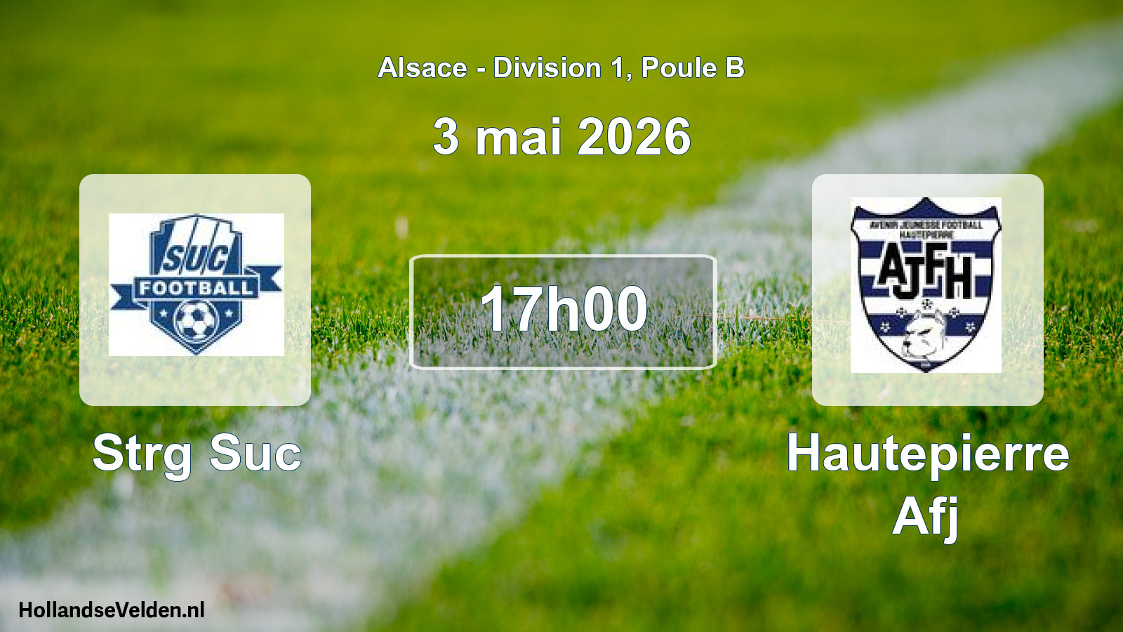 Scheduled Match: Strg Suc - Hautepierre Afj (3 May 2026)