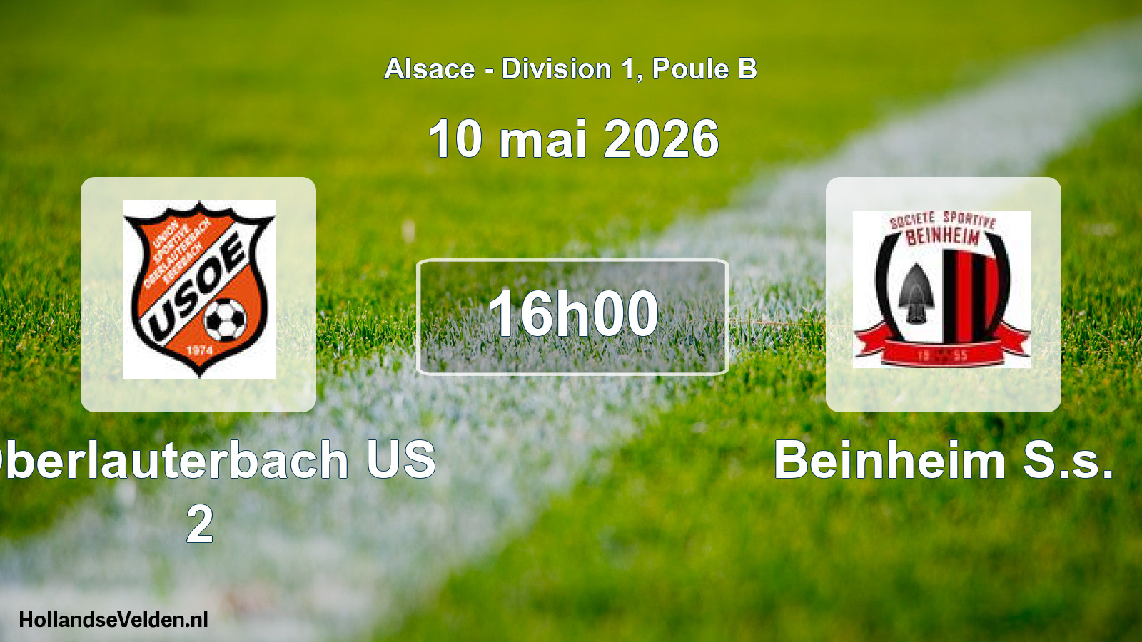 Scheduled Match: Oberlauterbach US 2 - Beinheim S.s. (10 May 2026)