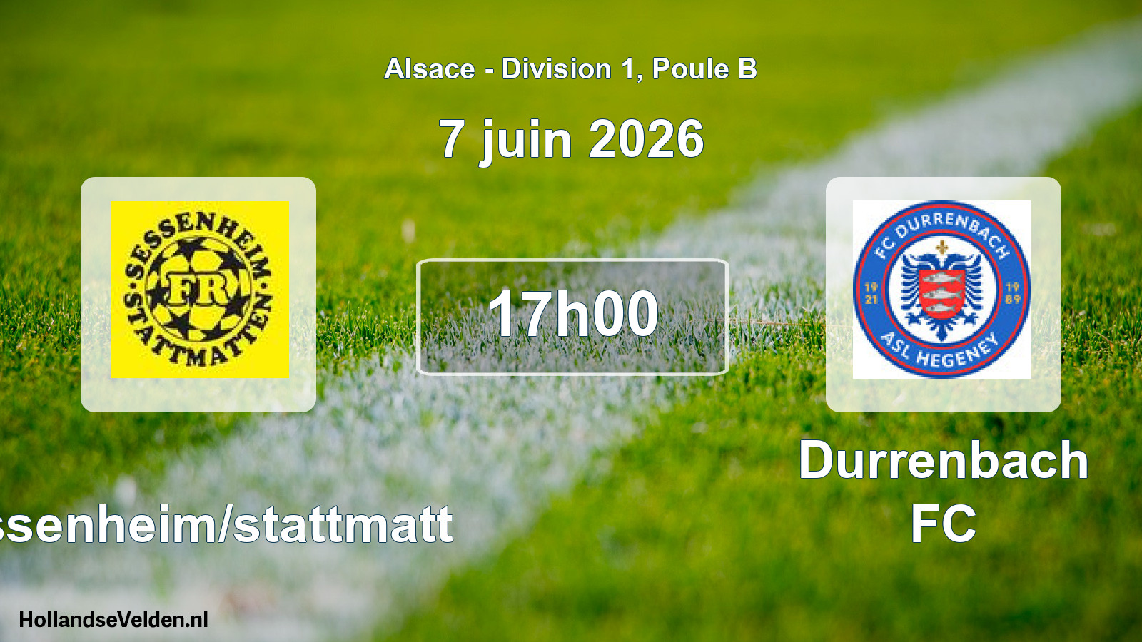 Scheduled Match: Sessenheim/stattmatt - Durrenbach FC (7 June 2026)