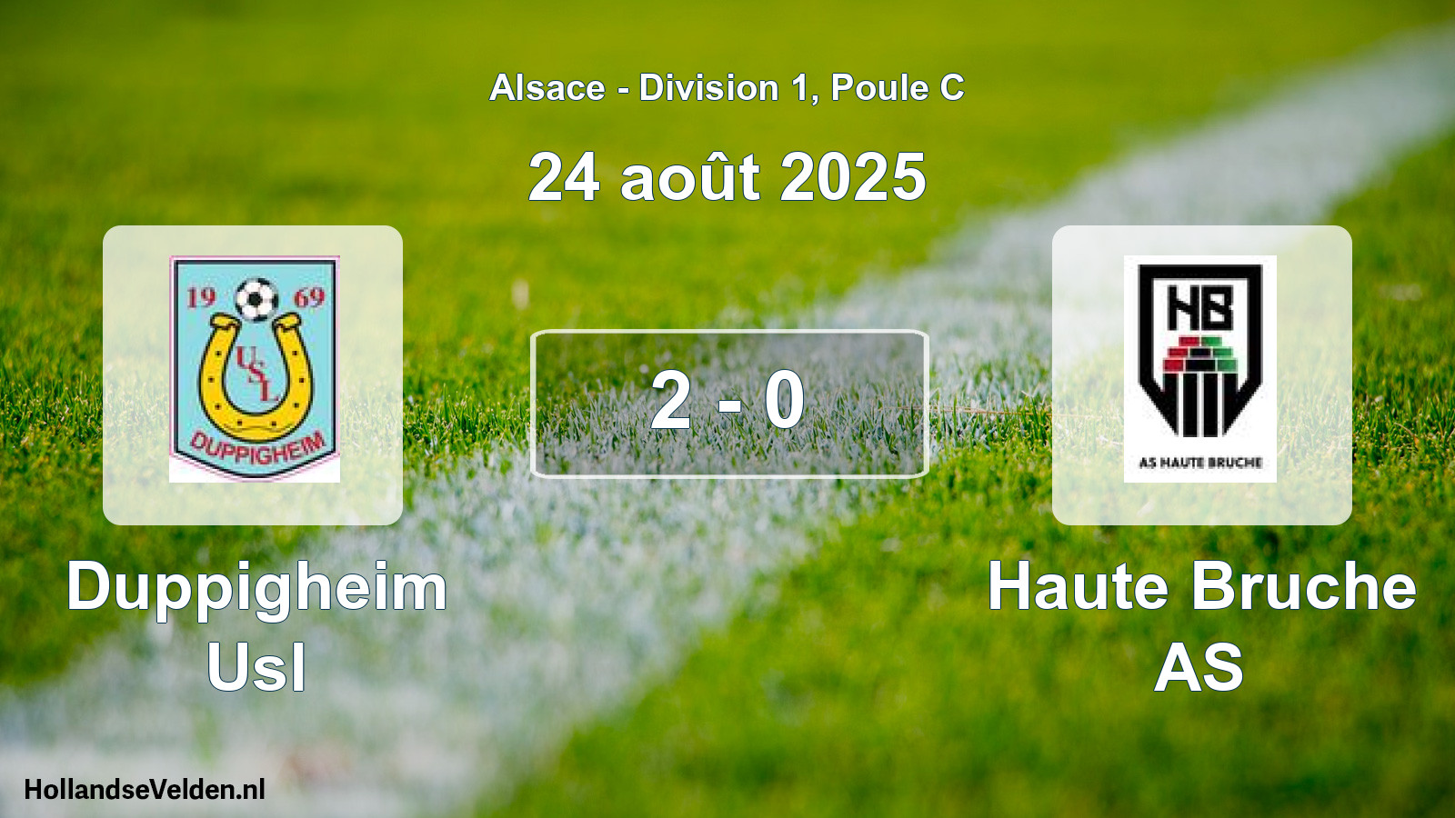 Match joué: Duppigheim Usl - Haute Bruche AS 2 - 0 (24 août 2025)