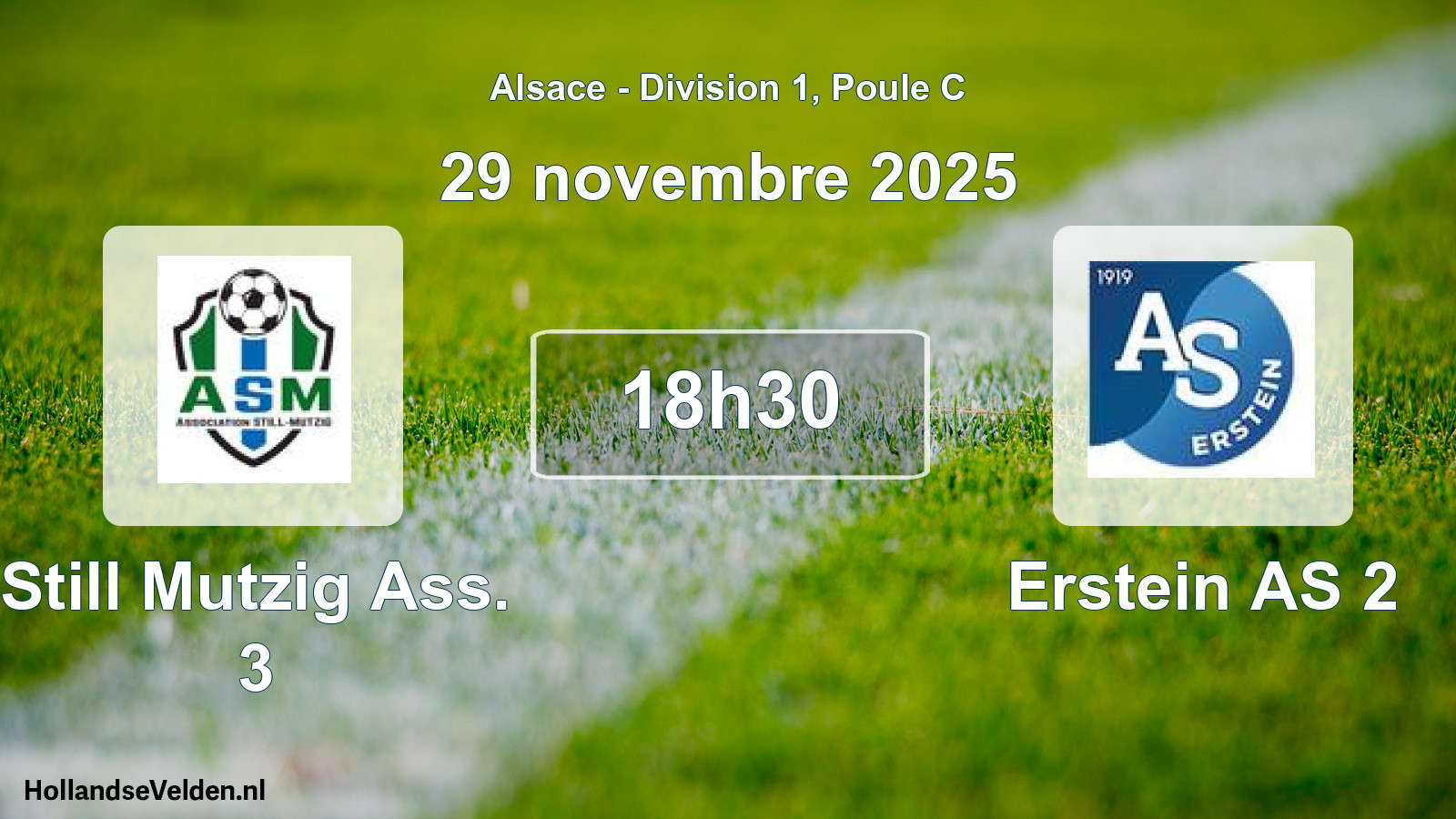 Scheduled Match: Still Mutzig Ass. 3 - Erstein AS 2 (29 November 2025)
