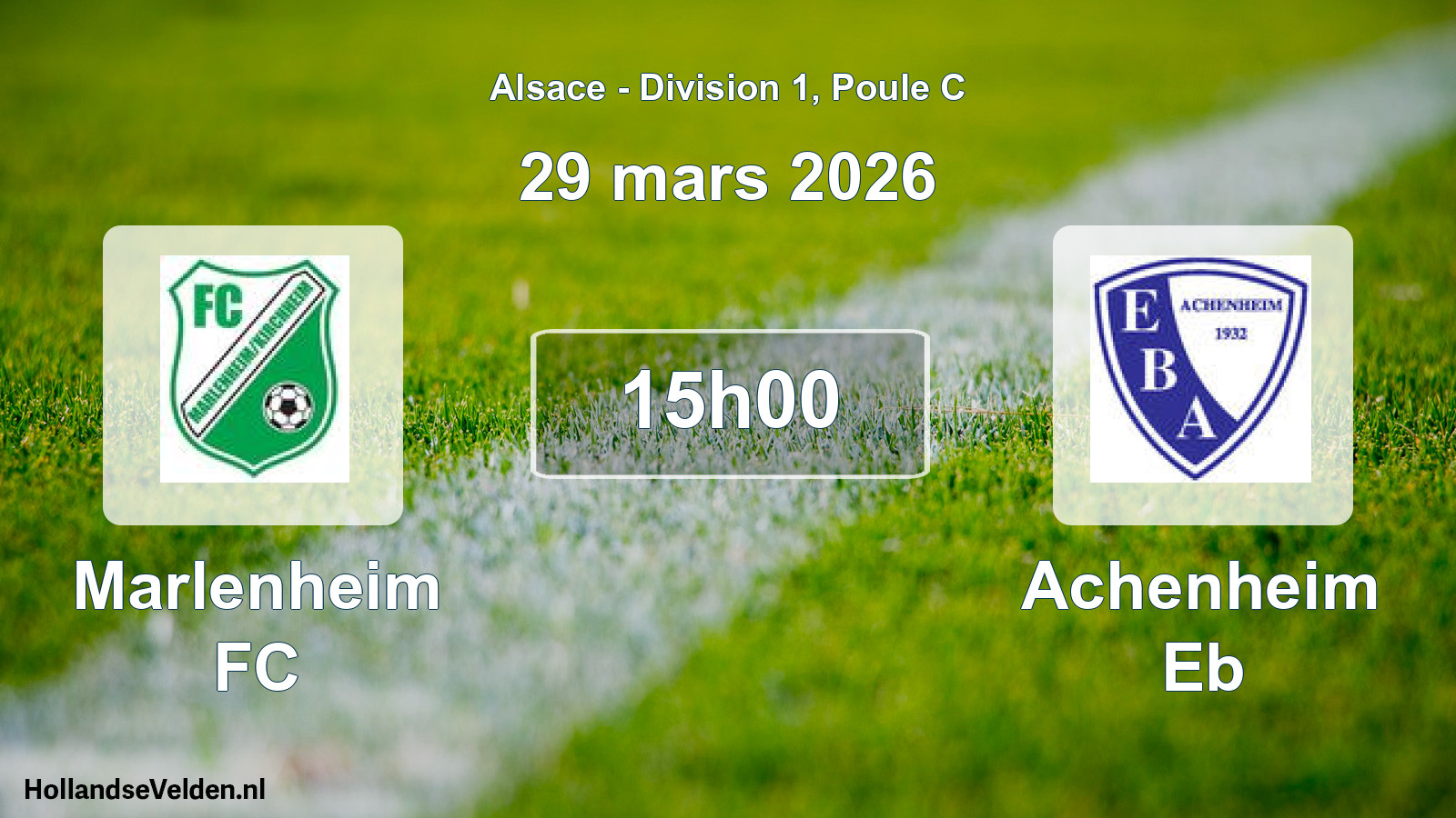 Scheduled Match: Marlenheim FC - Achenheim Eb (29 March 2026)