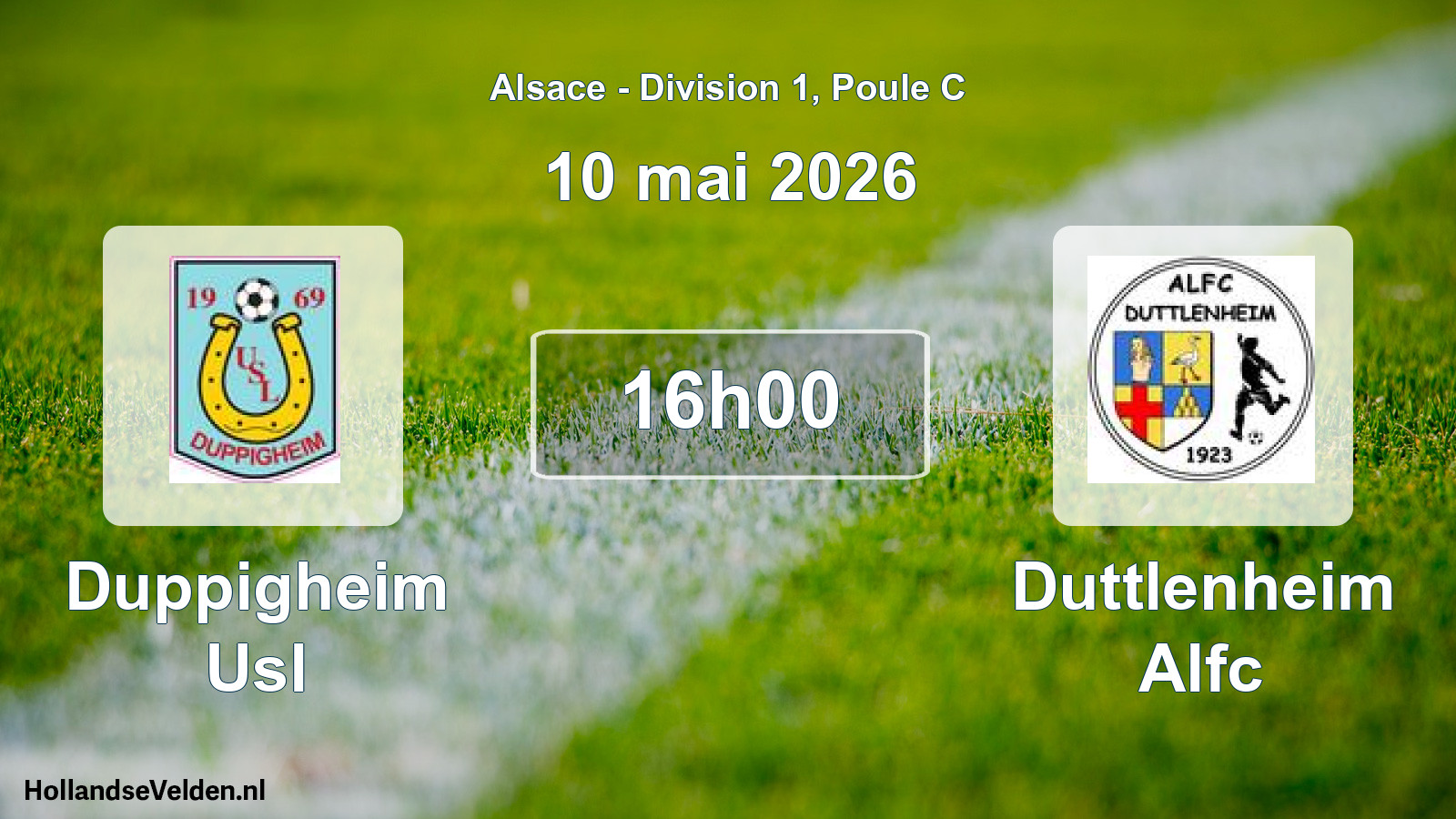 Match programmé: Duppigheim Usl - Duttlenheim Alfc (10 mai 2026)