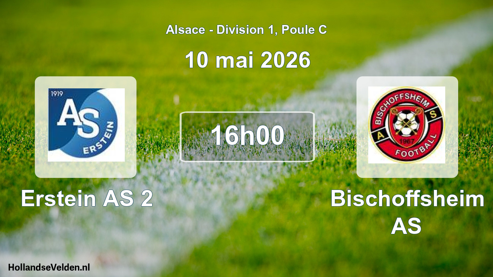 Match programmé: Erstein AS 2 - Bischoffsheim AS (10 mai 2026)