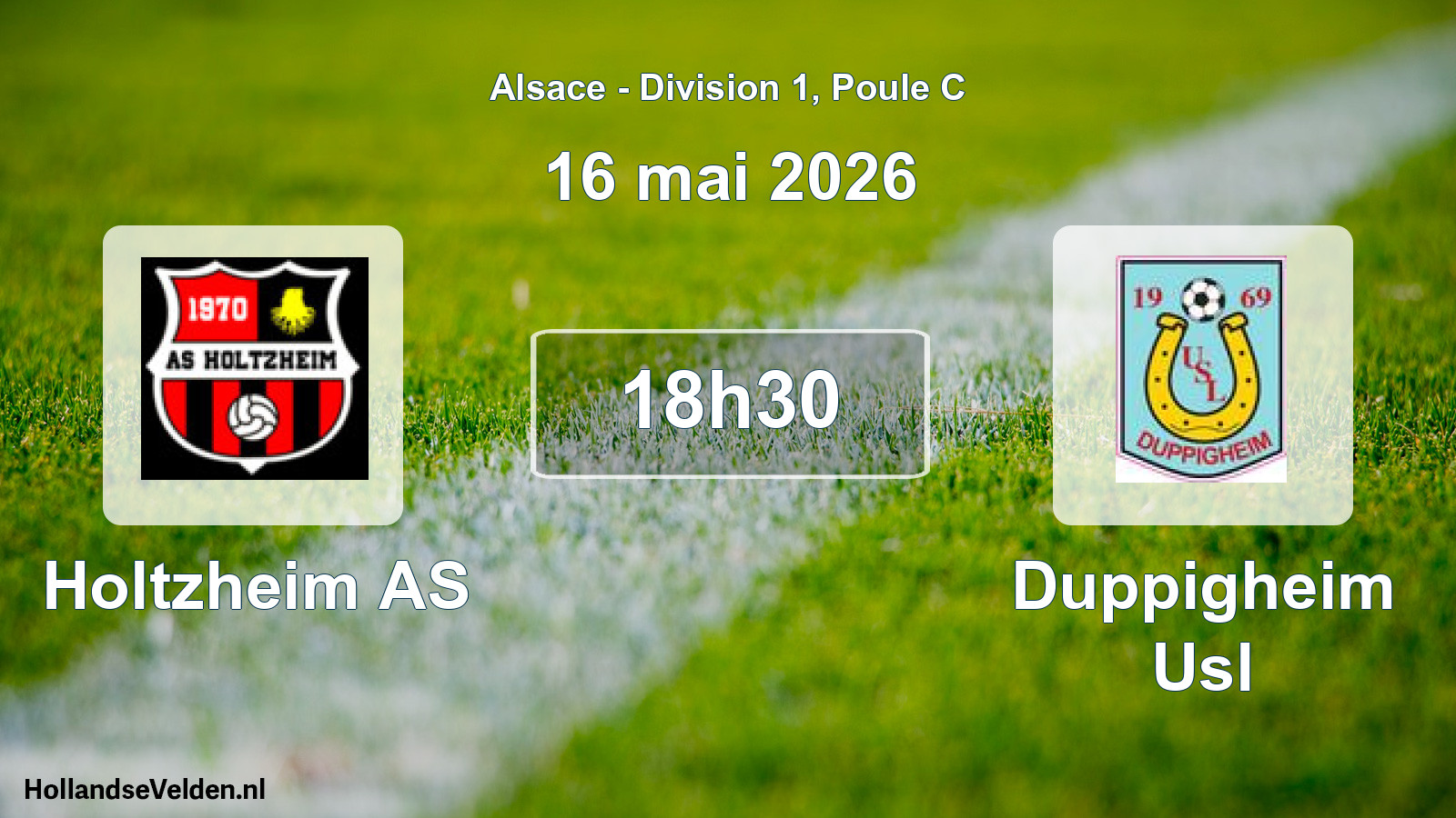 Match programmé: Holtzheim AS - Duppigheim Usl (16 mai 2026)