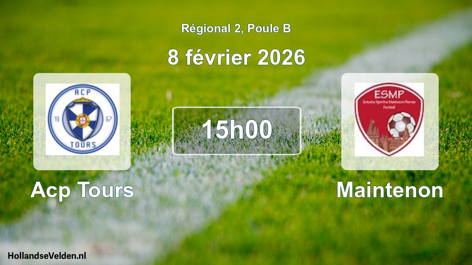 Geplande wedstrijd: Acp Tours - Maintenon (8 février 2026)