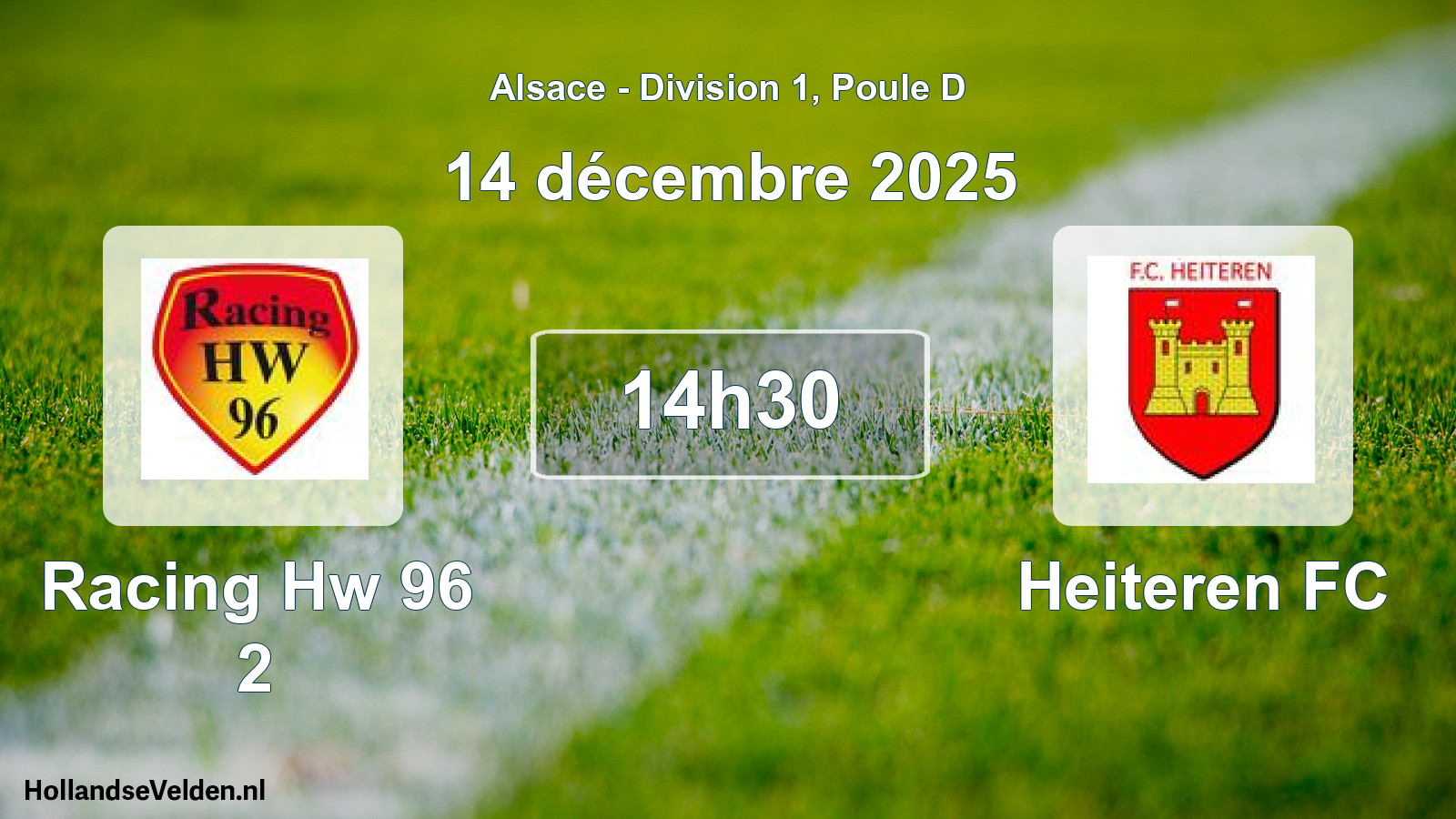 Scheduled Match: Racing Hw 96 2 - Heiteren FC (14 December 2025)