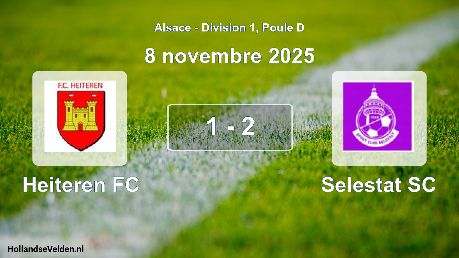Match joué: Heiteren FC - Selestat SC 1 - 2 (8 novembre 2025)