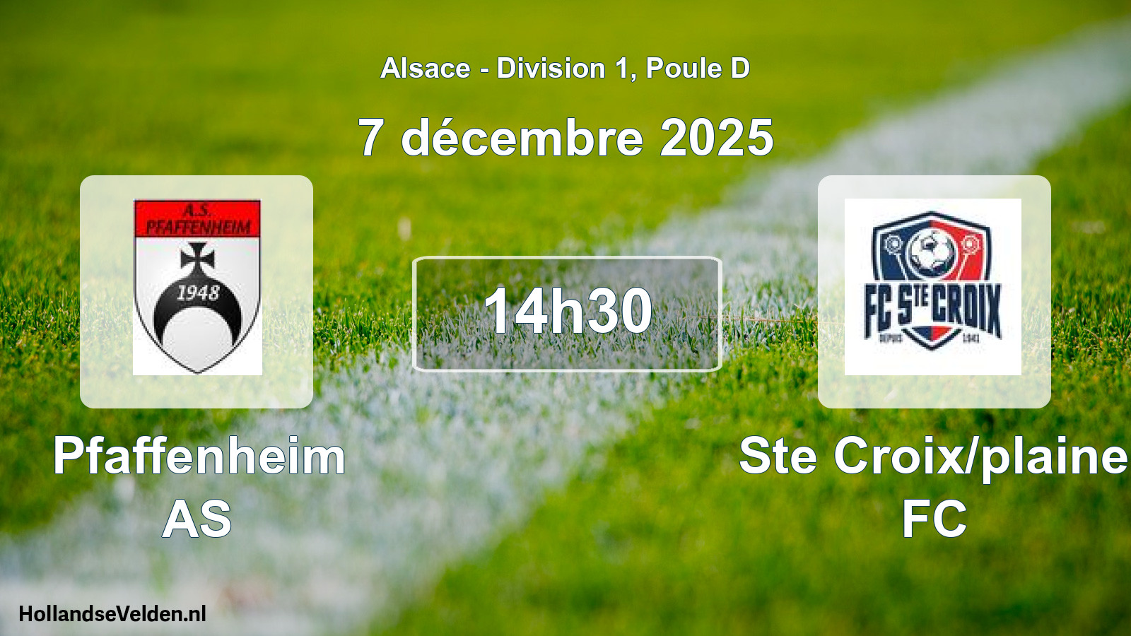 Geplande wedstrijd: Pfaffenheim AS - Ste Croix/plaine FC (9 november 2025)