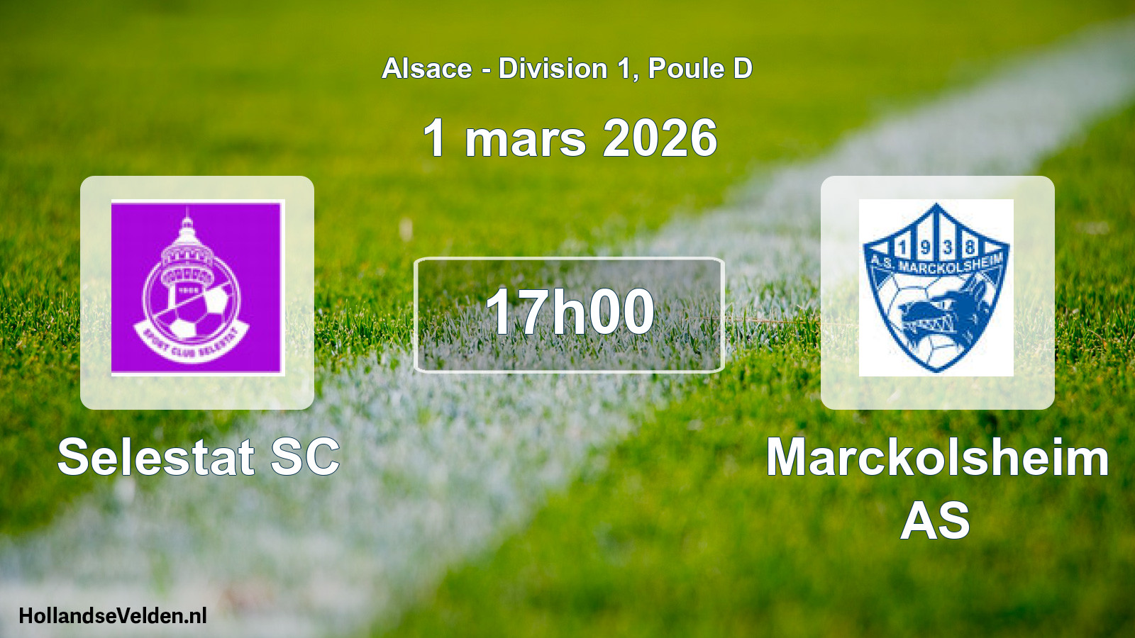 Scheduled Match: Selestat SC - Marckolsheim AS (1 March 2026)