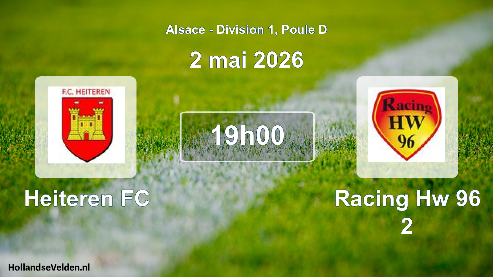 Match programmé: Heiteren FC - Racing Hw 96 2 (2 mai 2026)