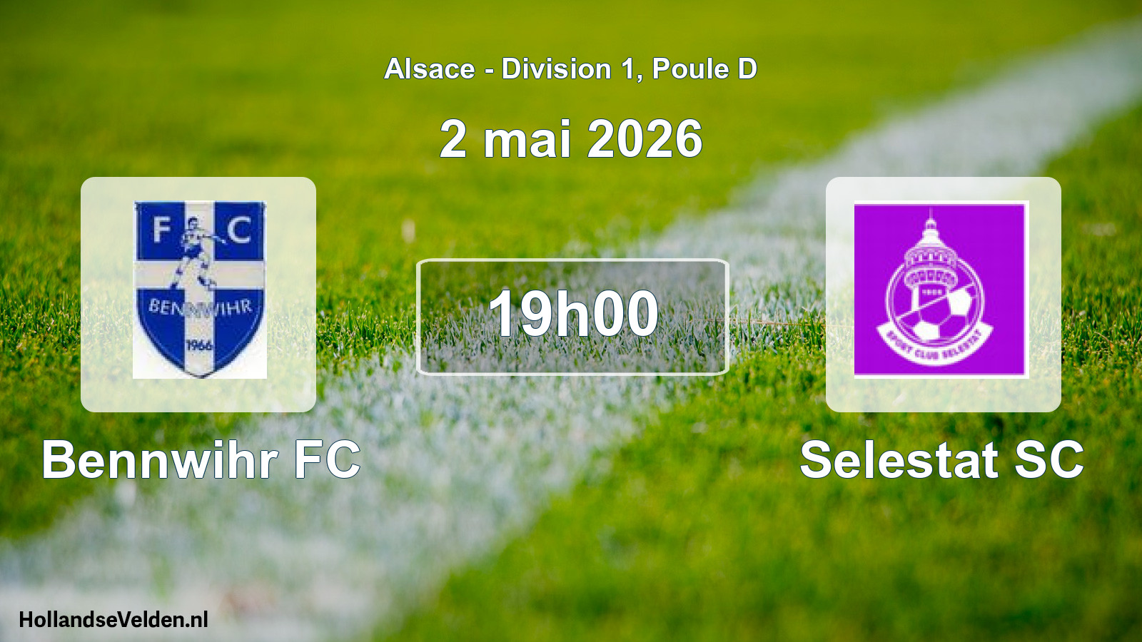 Geplande wedstrijd: Bennwihr FC - Selestat SC (2 mei 2026)