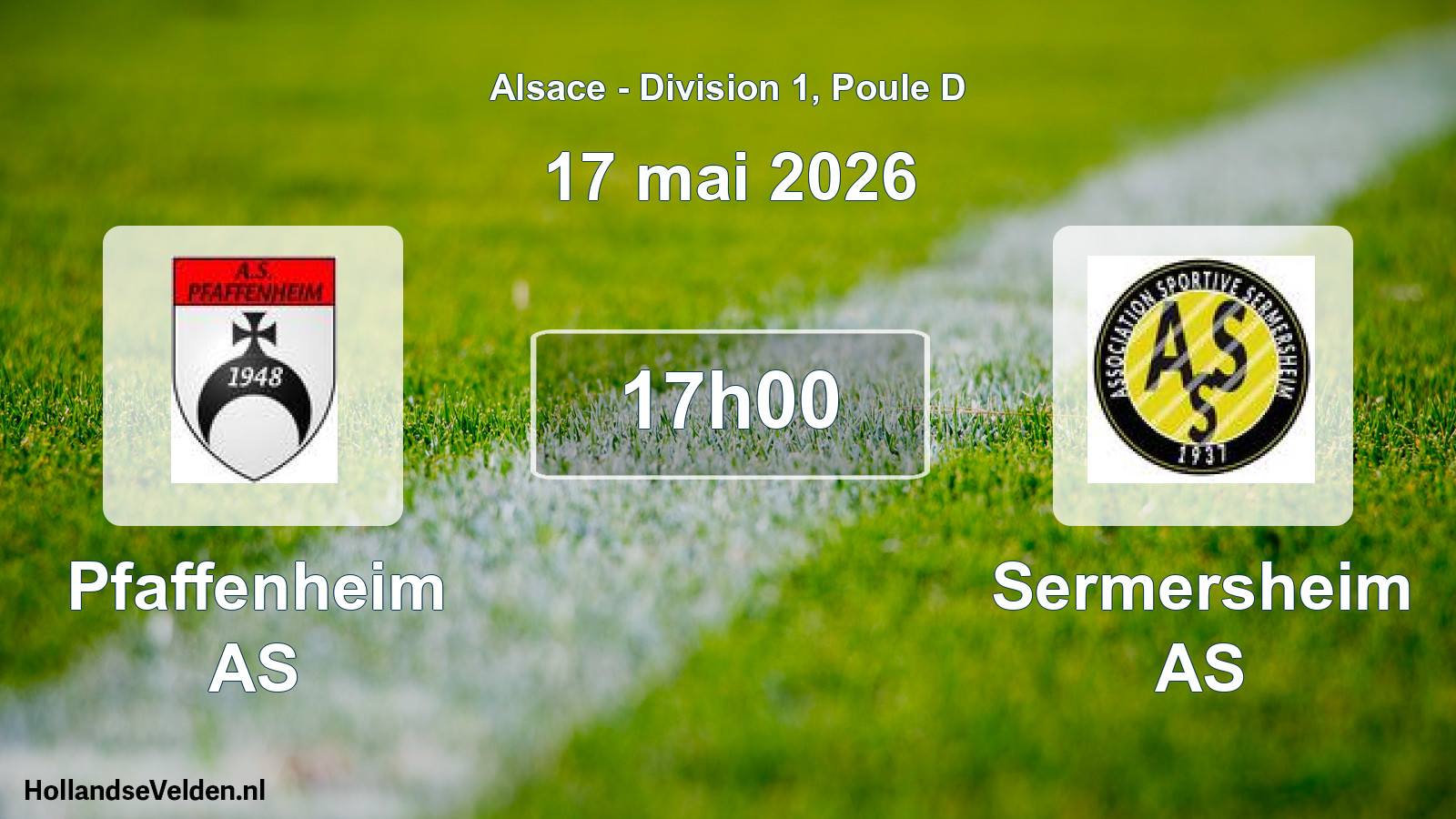 Scheduled Match: Pfaffenheim AS - Sermersheim AS (17 May 2026)