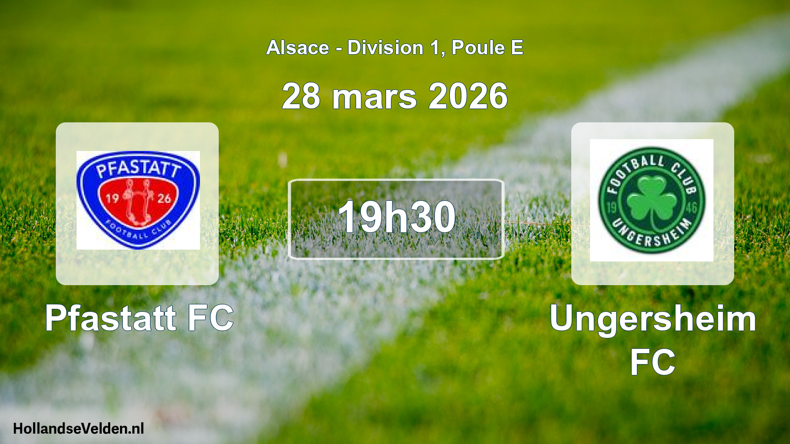 Scheduled Match: Pfastatt FC - Ungersheim FC (28 March 2026)