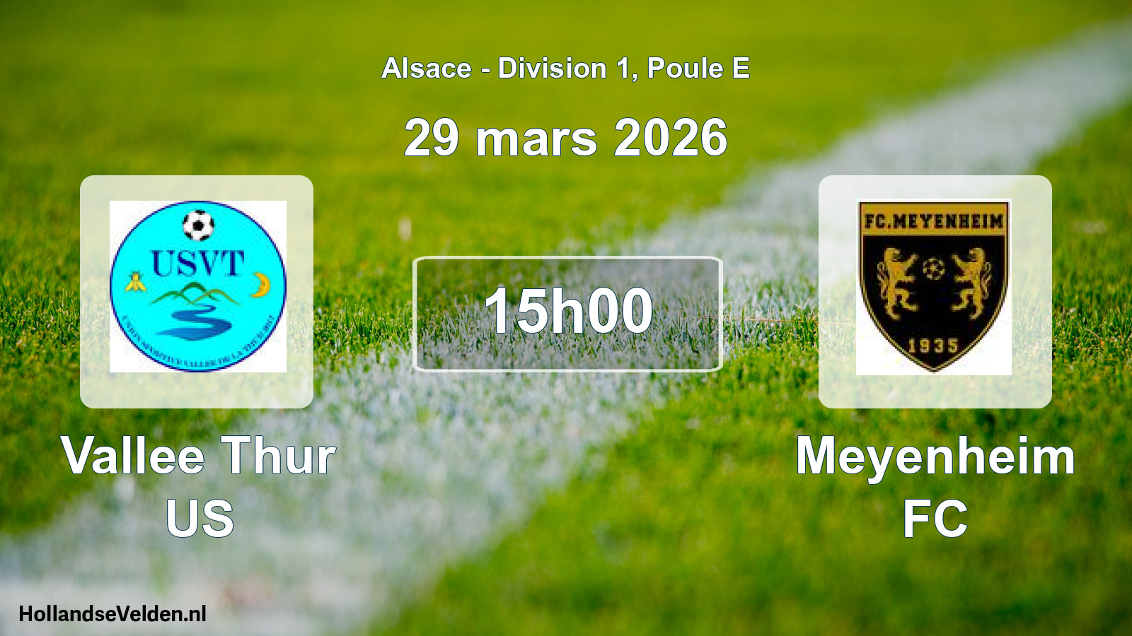 Geplande wedstrijd: Vallee Thur US - Meyenheim FC (29 maart 2026)