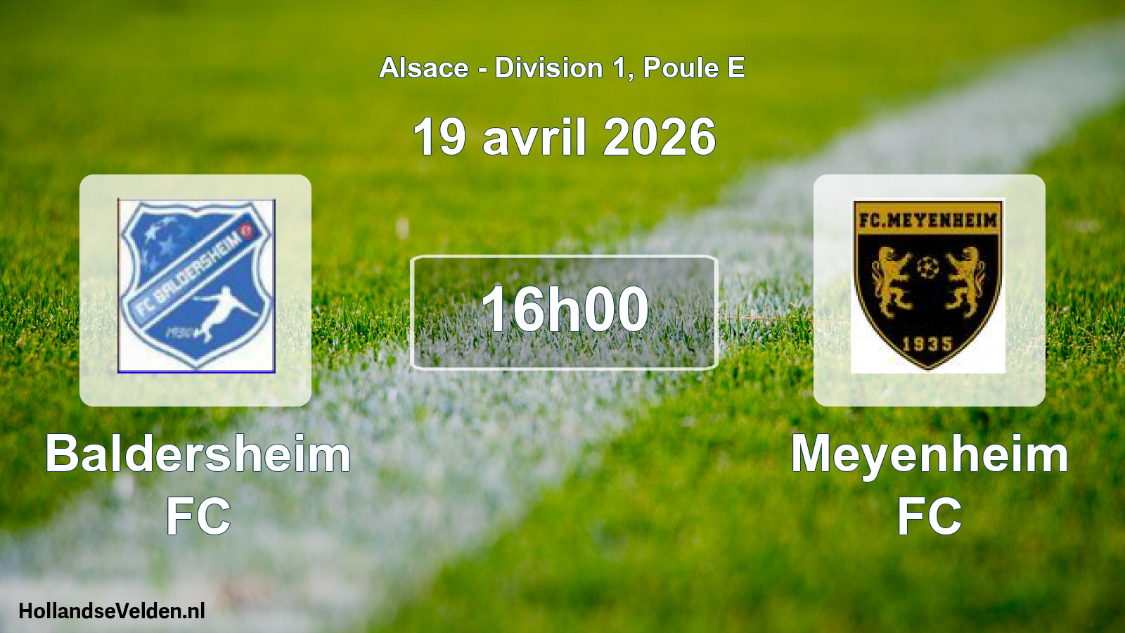Scheduled Match: Baldersheim FC - Meyenheim FC (19 April 2026)