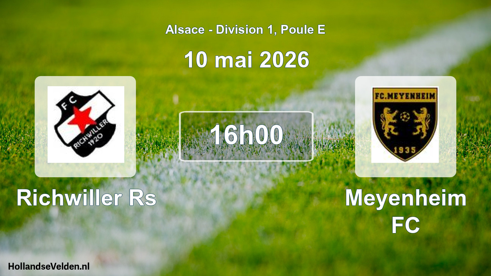 Scheduled Match: Richwiller Rs - Meyenheim FC (10 May 2026)