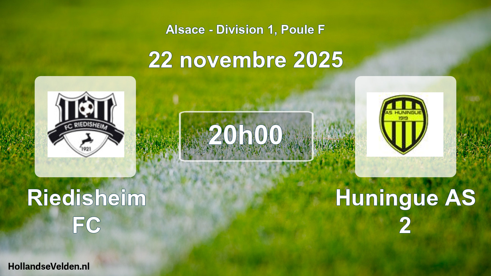Geplande wedstrijd: Riedisheim FC - Huningue AS 2 (22 november 2025)
