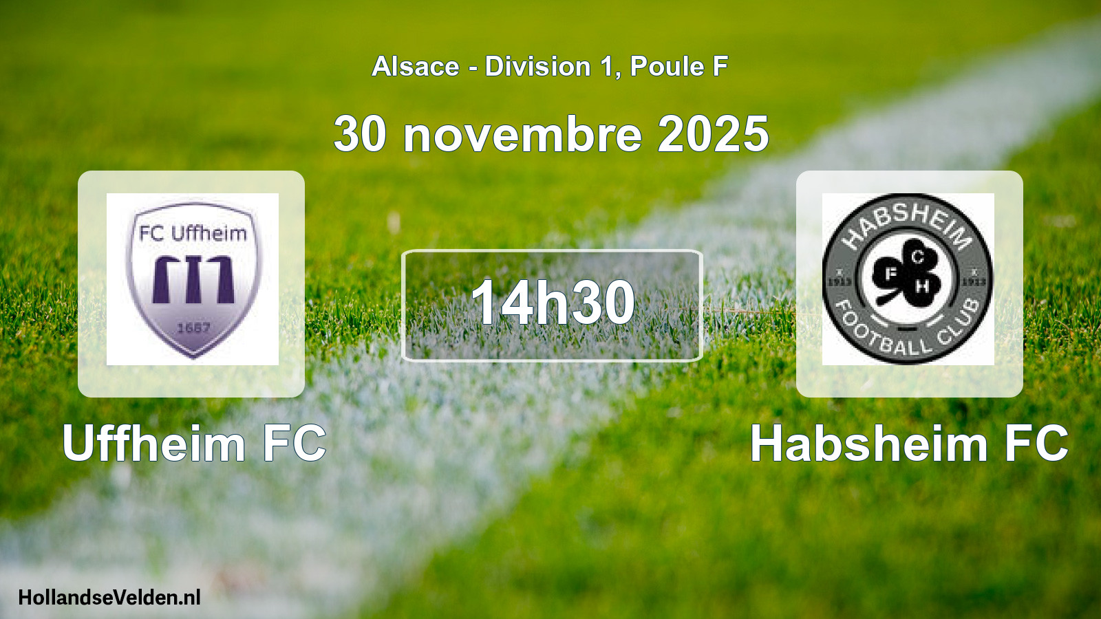 Match programmé: Uffheim FC - Habsheim FC (30 novembre 2025)