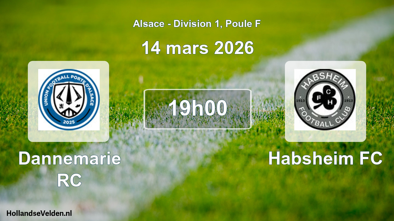 Match programmé: Dannemarie RC - Habsheim FC (14 mars 2026)