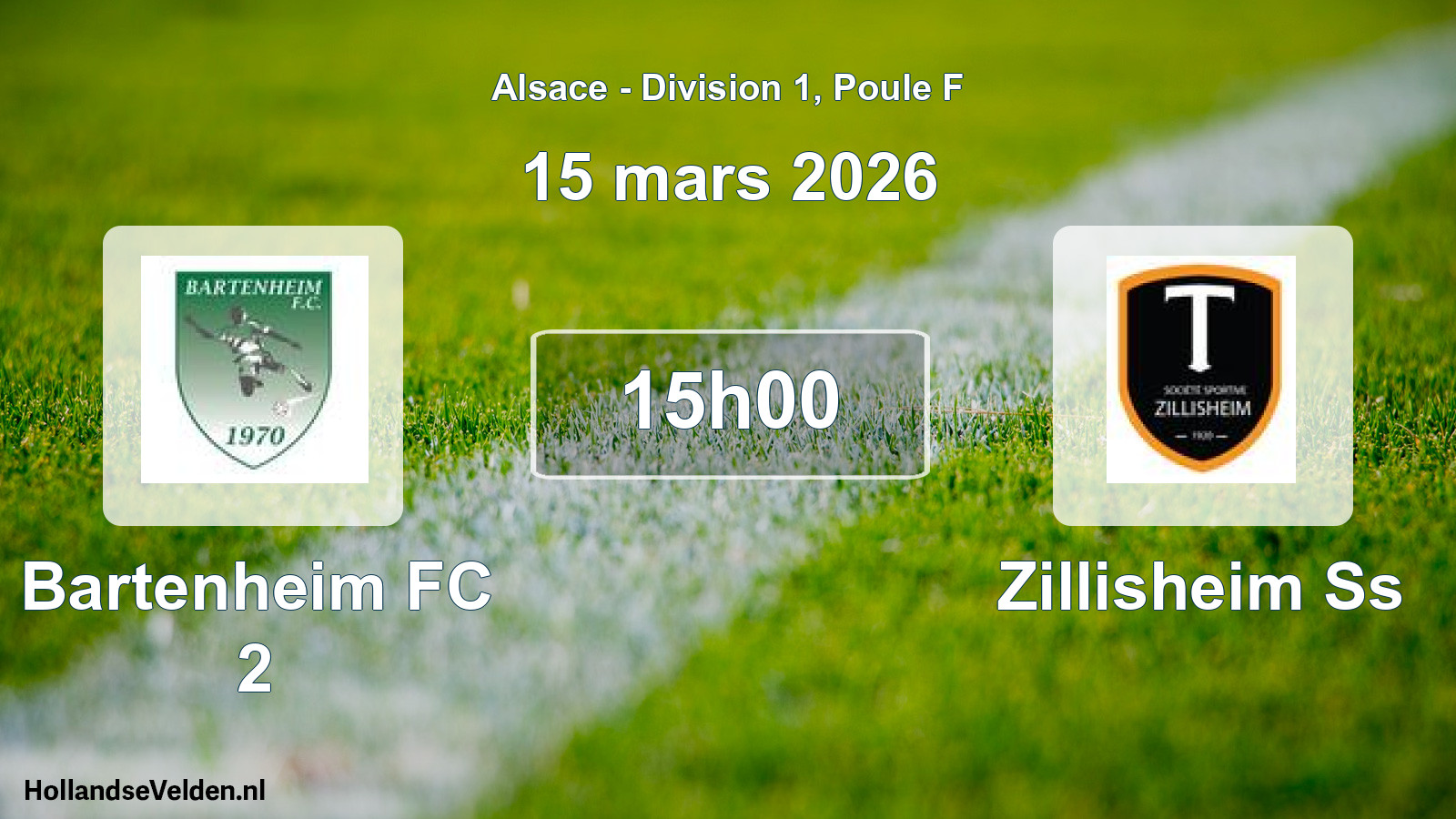 Scheduled Match: Bartenheim FC 2 - Zillisheim Ss (15 March 2026)