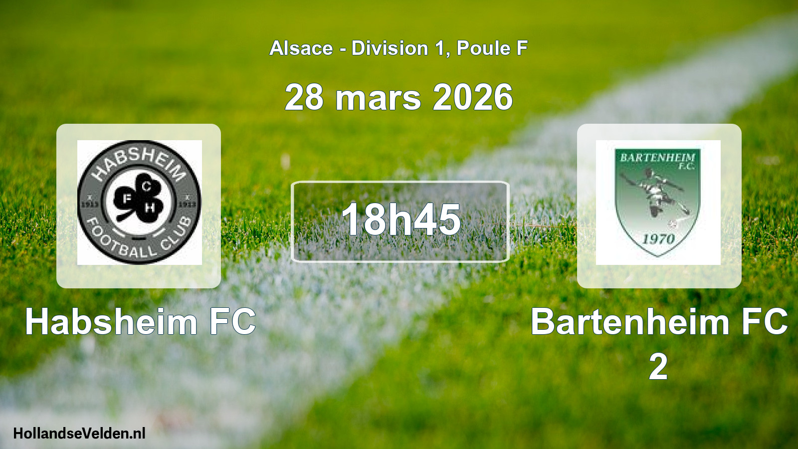 Scheduled Match: Habsheim FC - Bartenheim FC 2 (28 March 2026)