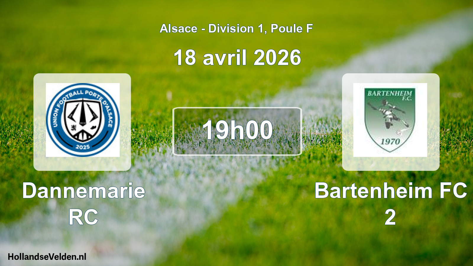 Scheduled Match: Dannemarie RC - Bartenheim FC 2 (18 April 2026)