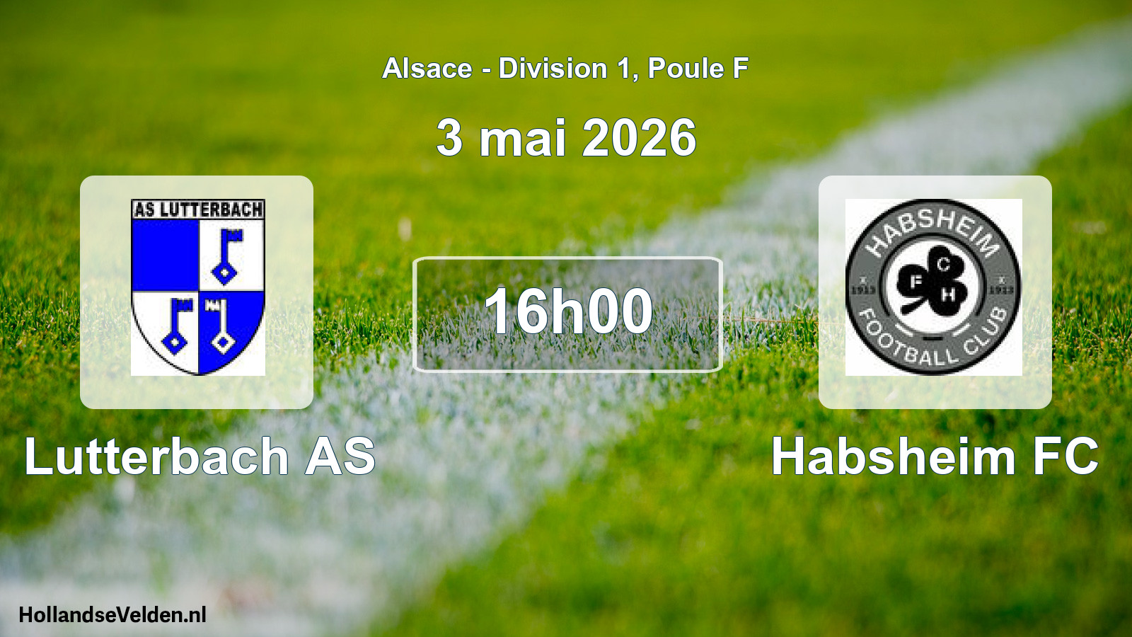 Match programmé: Lutterbach AS - Habsheim FC (3 mai 2026)