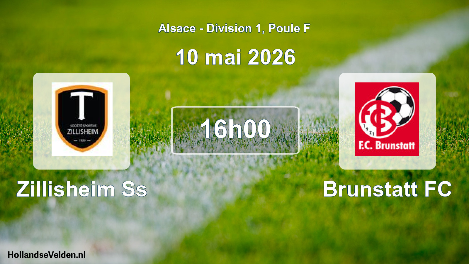 Match programmé: Zillisheim Ss - Brunstatt FC (10 mai 2026)