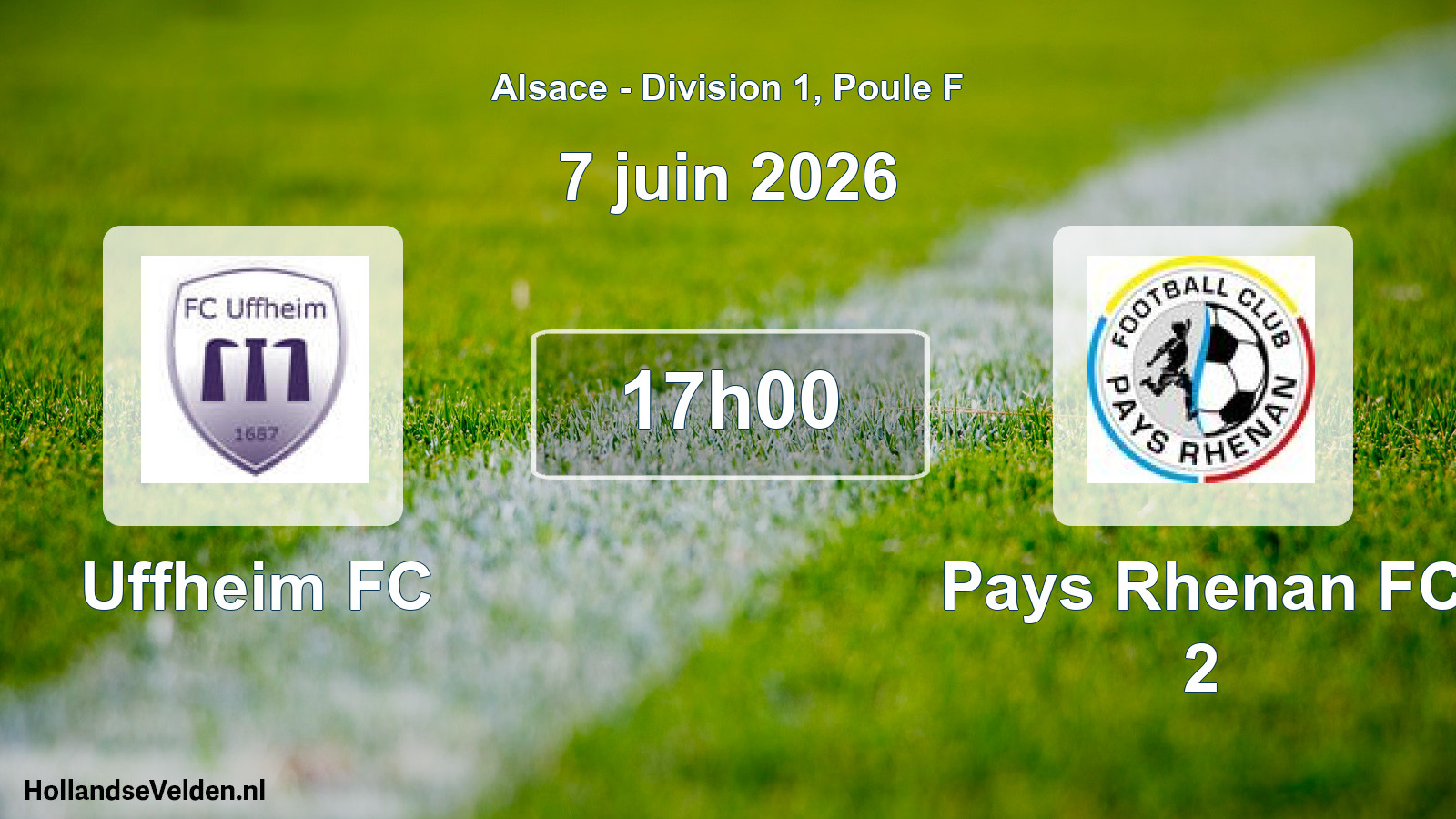 Scheduled Match: Uffheim FC - Pays Rhenan FC 2 (7 June 2026)