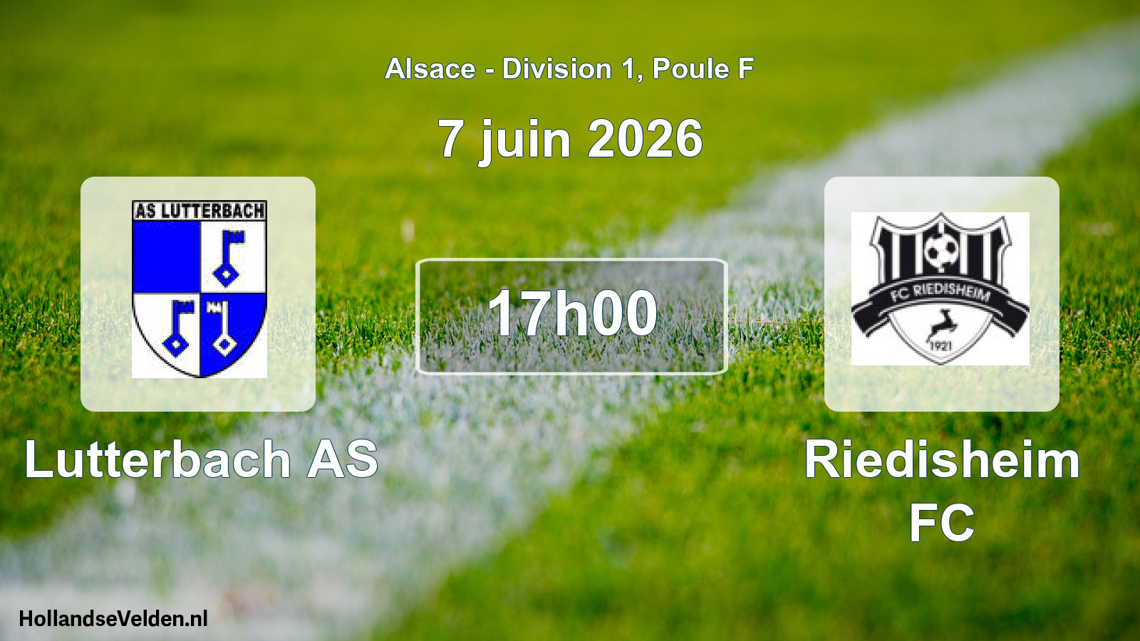 Geplande wedstrijd: Lutterbach AS - Riedisheim FC (7 juni 2026)