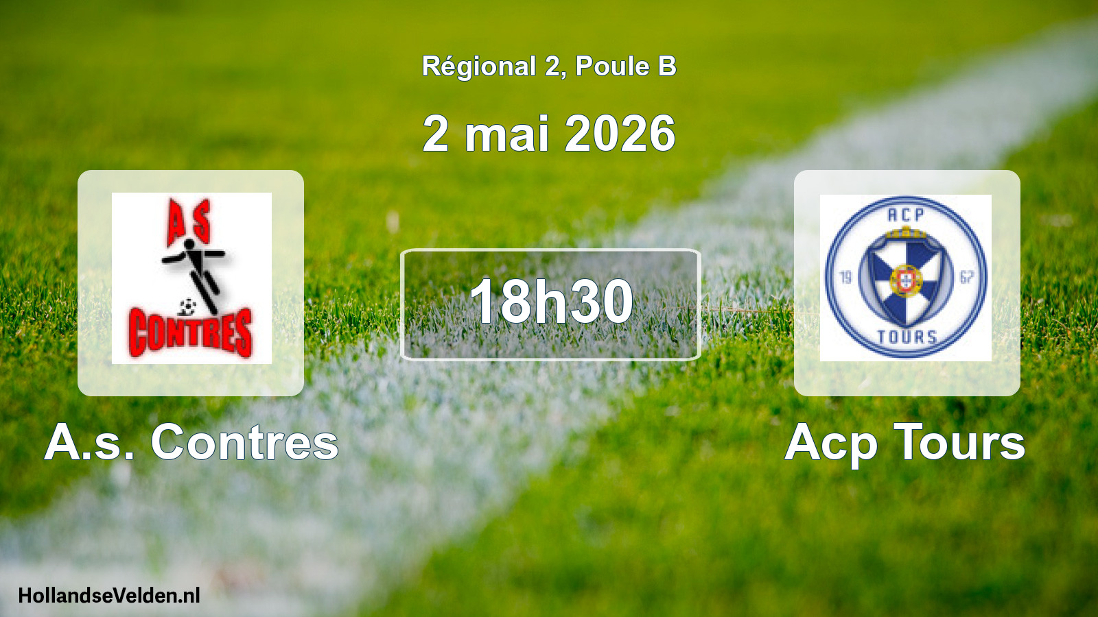 Scheduled Match: A.s. Contres - Acp Tours (2 May 2026)