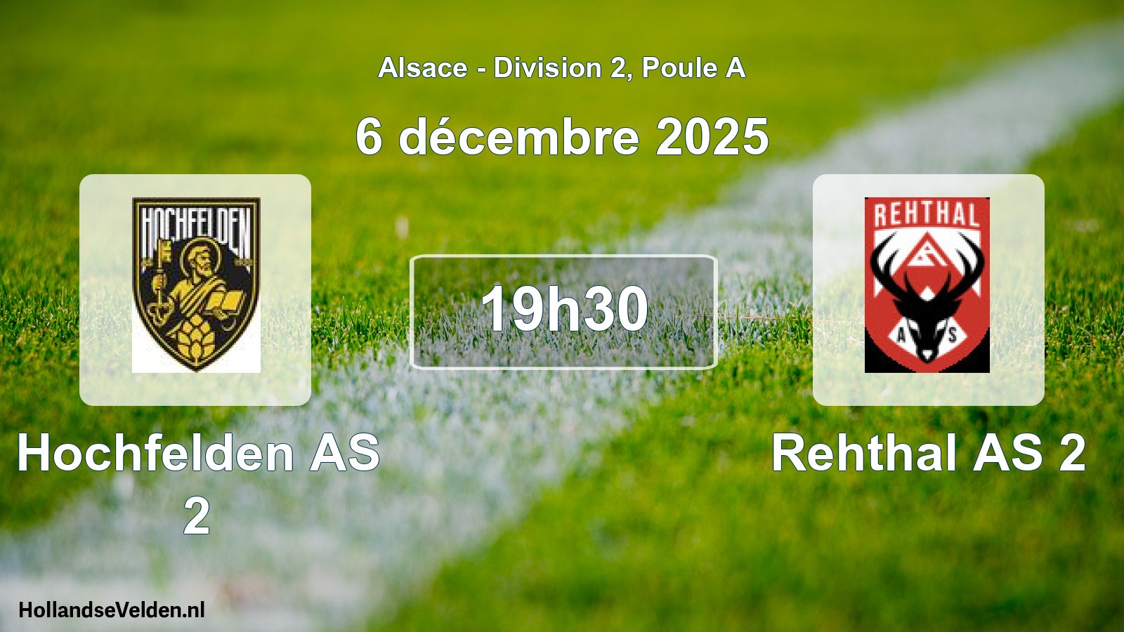 Scheduled Match: Hochfelden AS 2 - Rehthal AS 2 (8 November 2025)