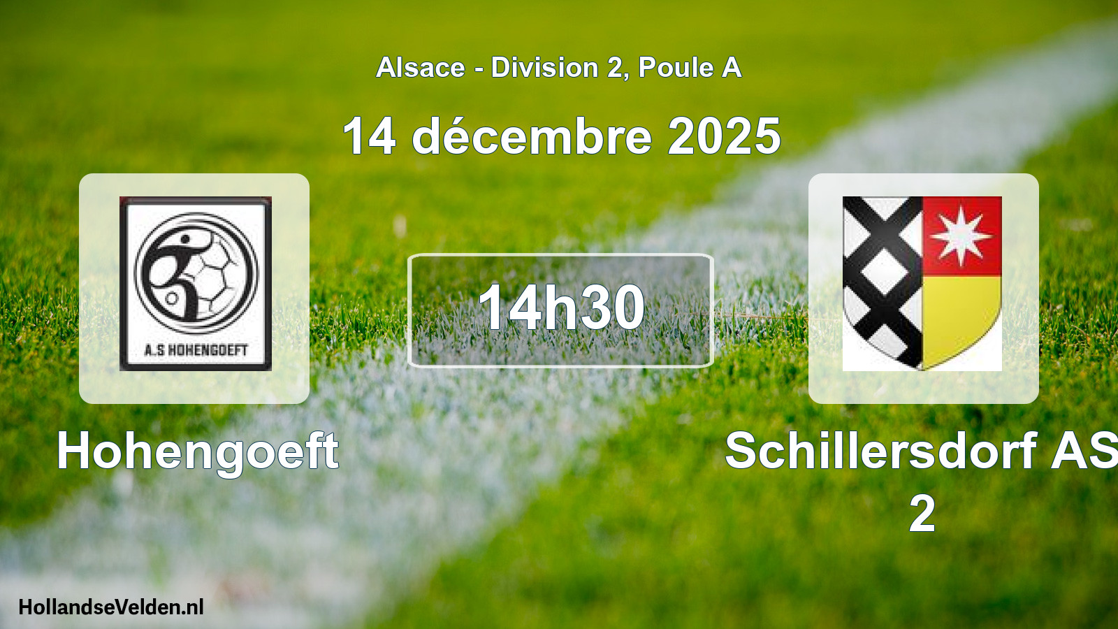 Geplande wedstrijd: Hohengoeft - Schillersdorf AS 2 (14 december 2025)