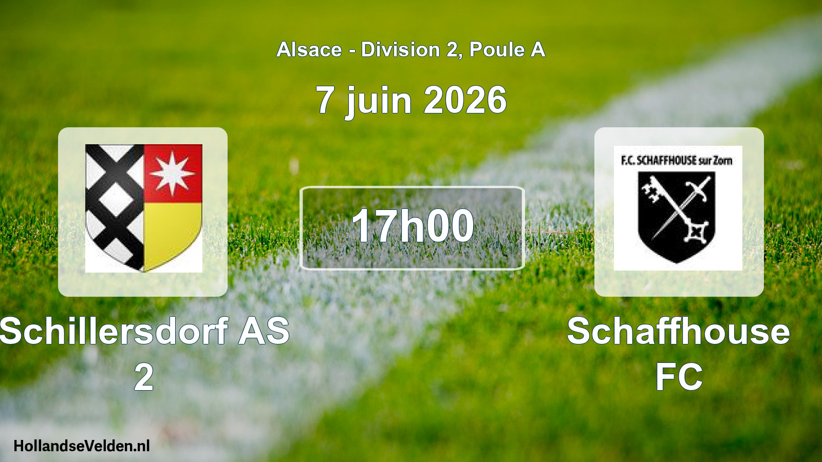 Geplande wedstrijd: Schillersdorf AS 2 - Schaffhouse FC (7 juni 2026)