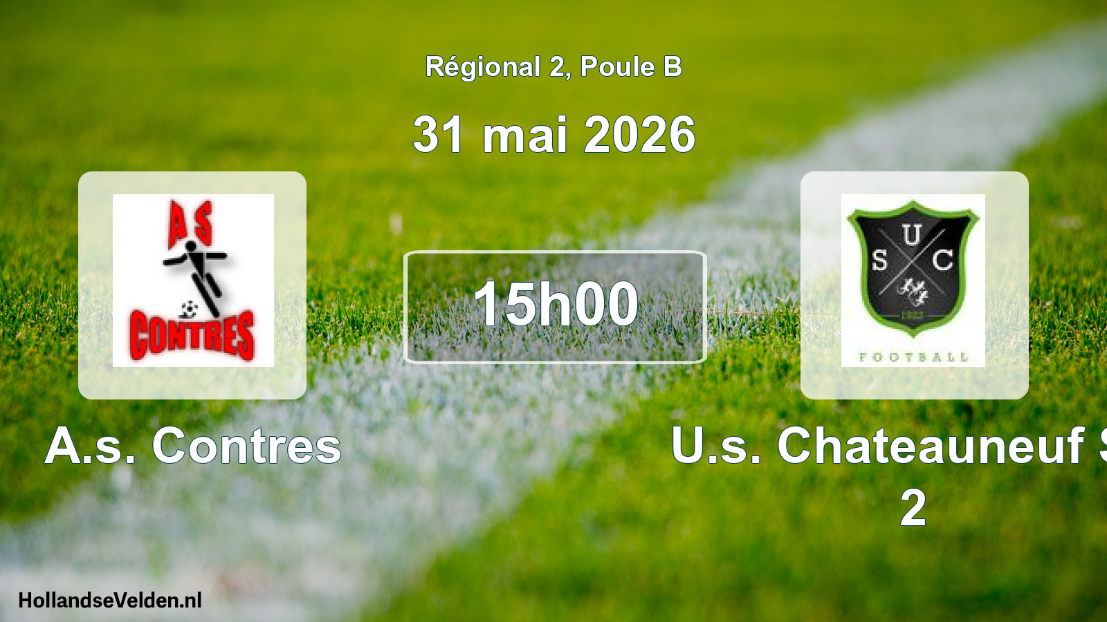Scheduled Match: A.s. Contres - U.s. Chateauneuf S/l 2 (31 May 2026)