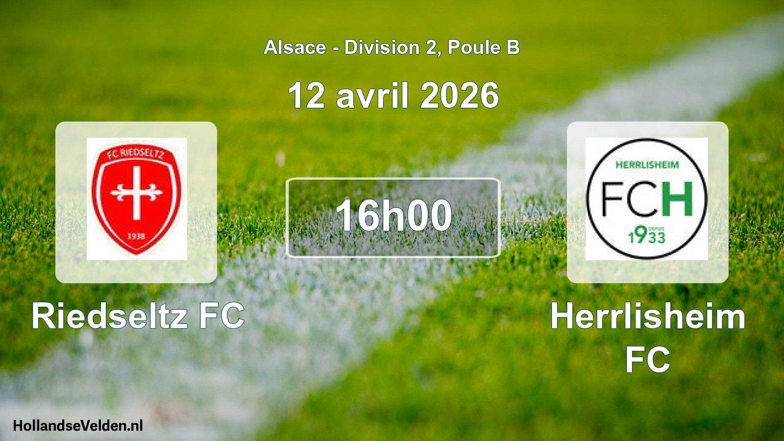 Geplande wedstrijd: Riedseltz FC - Herrlisheim FC (12 april 2026)