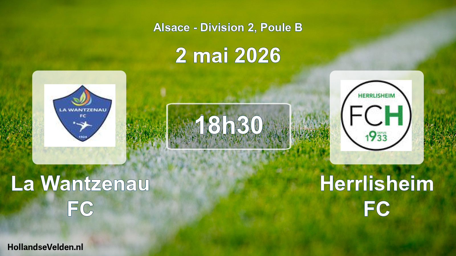 Match programmé: La Wantzenau FC - Herrlisheim FC (2 mai 2026)