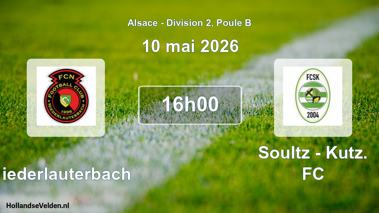 Geplande wedstrijd: Niederlauterbach - Soultz - Kutz. FC (10 mei 2026)